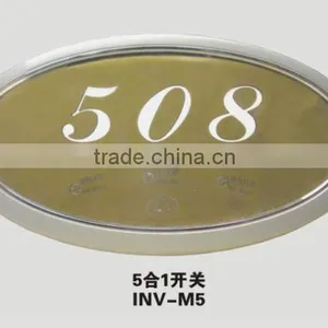Touch Screen Door Bell Switch With Room Number thumbnail-1