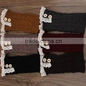 Nice Girl Crochet Knitting Lace Leg Warmer Infant Warmer Boot Socks thumbnail-2