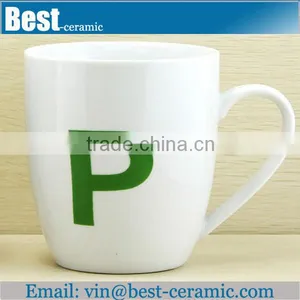 P Letter Decal 16oz Stoneware Mug thumbnail-1