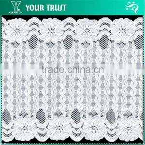 Width 14.0 Centimeter White Stretch Tape Trim Spandex Jacquard Elastic Lace thumbnail-1