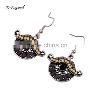 Wholesale Jewelry Promotional Gifts Ethnic Bohemian Native Beaded Dangle Earrings Fancy Bead Drop Earrings thumbnail-2