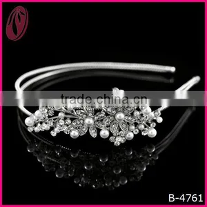 2014 Hot Sale Korea Hair Band Magic Flower Pearl Girls Bridal thumbnail-1