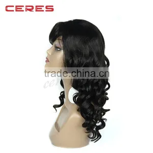 Lace Front Synthetic Wig Accept Paypal Silk Straight 1B Color Synthetic Hair Wig thumbnail-3