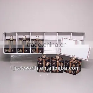 Black Christmas Ornament in Gift Box Design thumbnail-1