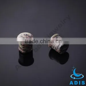 New Type Fashion Body Jewelry Wholesale O-ring Single Flare Stone Plugs thumbnail-1