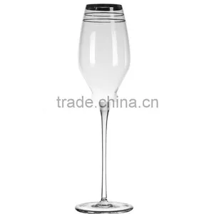 New Design Hand Painted Gold Rim Red Wine Glass thumbnail-2