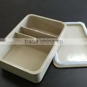 Eco Friendly Rice Husk Compartment Bento Lunch Boxes thumbnail-1