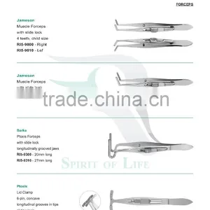 Ptosis Lid Clamp 6-pin, Concave Longitudinal Grooves in Tips Sliding Lock, Putterman Clamp Ptosis thumbnail-3