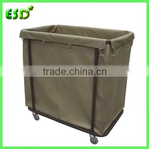 Washable Commercial Laundry Cart, Laundry Hamper Trolley Quality Choice thumbnail-1