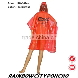 Colorful One Time Rain Coat With Logo Print and Customize Logo Packing and Size thumbnail-1