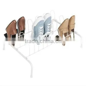 Nine-Pair Shoe Rack, White thumbnail-1