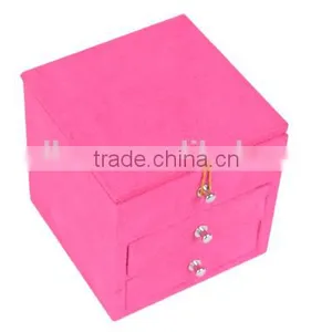 High Quality Faux Suede Factory Price Custom Ring Box thumbnail-3