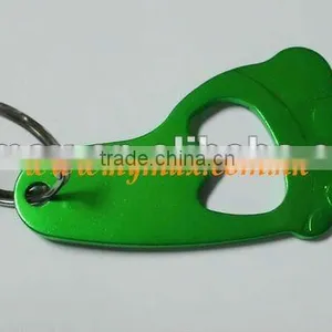2D Foot Shape Aluminum Bottle Opener Key Holder thumbnail-1