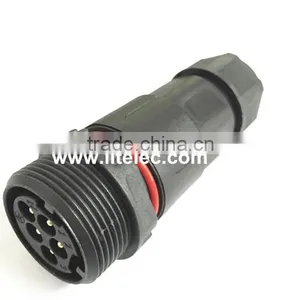 5 Poles Screw Connection Male to Female Waterproof Connector thumbnail-3