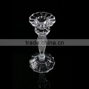 Years Crystal Taper Glass Candle Holder 7 Inch Height thumbnail-3