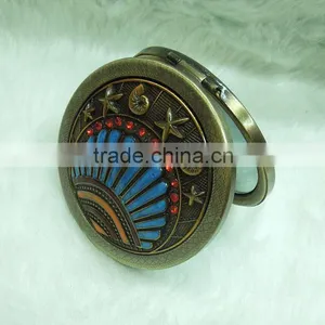 Antique Rhinestone Cosmetic Mirror/antique Makeup Mirror With Diamond thumbnail-1