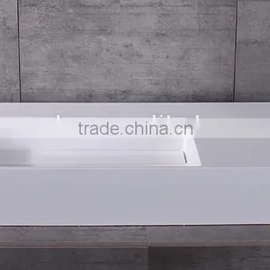 Pure Acrylic Solid Surface Wash Basins,artificial Stone Resin Basin ,Wall Mounted Acrylic Solid Surface Basin thumbnail-4