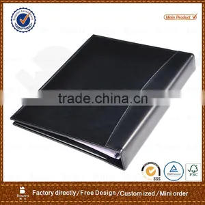 Custom Black PU 2 Holes File Folder&leather A4 Folder&congerence Folder thumbnail-1