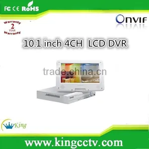 4CH 10.1 Inch AHD (AHD/DVR/NVR/HVR) LCD DVR H.264 Network DVR HK-AHD1004M thumbnail-1