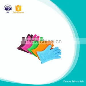 Fireproof 100% Food Grade Silicone Kitchenware Oven Usage Gloves BBQ Silicone Gloves thumbnail-3