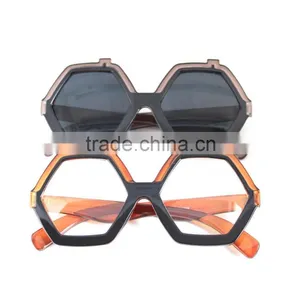 2015 Promotion Plastic Quadrilateral Sun Glasses UV400 With Diamond thumbnail-2