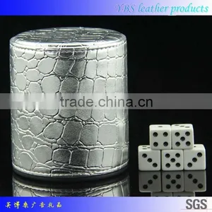 Wholesale Custom Genuine Leather Dice Cup With Dices thumbnail-2