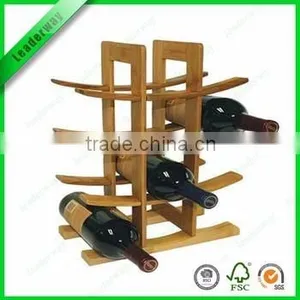 Nature Bottle Shape Bamboo Wine Storage thumbnail-1