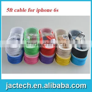 Durable Fabric Charger Cable for Iphone 6 6s thumbnail-2