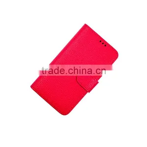 For Wiko Ridge Fab 4G , Litchi Pattern PU Leather Folio Case For Wiko Ridge Fab 4G thumbnail-2