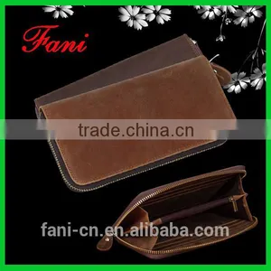 First Layer Cowhide Leather Zipper Wallet With High Quality for Men thumbnail-1