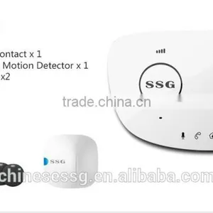 Wireless Pstn Gsm Burglar Fire Alarm System With PIR Motion Sensor and Smoke Detector thumbnail-2