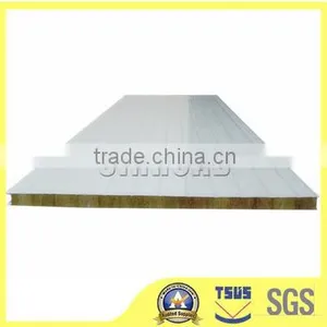Low Price Water Insulated Rockwool Sandwich Panel With Metal Coating thumbnail-1