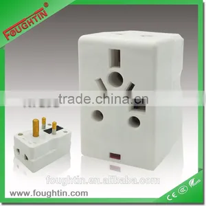 5A MULTI SOCKET ADAPTOR WITH NEON WITH FUSE thumbnail-1