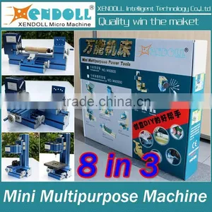 8in3 Metal Mini Multipurpose Machine, Mini Combined Machine Tool; DIY Mini Lathe Machine Tool,Soft Metal or Wood Processing thumbnail-1