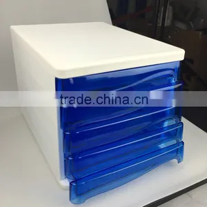 New Developed Blue Plastic Box for Put Office File With Plastic Production thumbnail-5