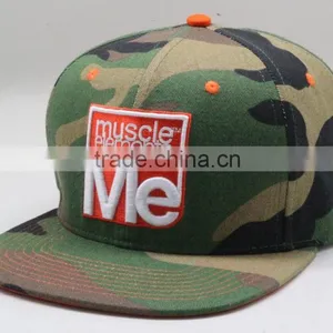 Adults Age Group and Embroidered Pattern Hatter Snapback Camo Caps thumbnail-3