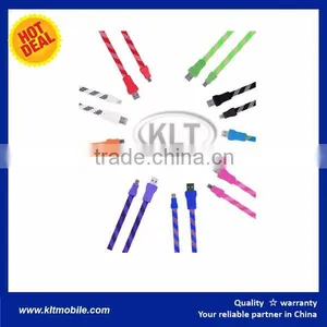 High Cost Effetive Braid USB Cable for Mobile Phone thumbnail-2