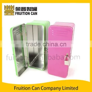 Large Locker Saving Bank Money Coin Box Tin thumbnail-1