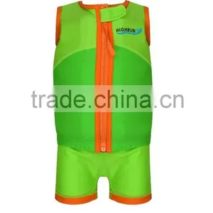 (New Arrival)Kid's Floating Lycra Green Swimming Suit thumbnail-1
