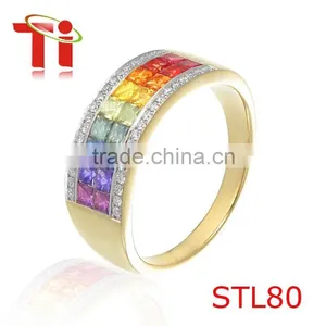 2015 Best Selling Products in America, Jewelry in Gold, Gay Men Ring, Gay Wedding Ring, LGBT Jewelry thumbnail-1