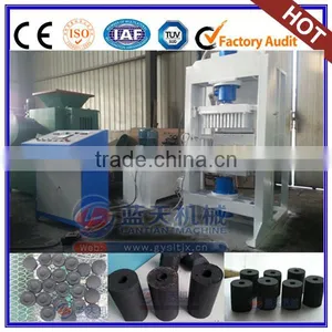 Machine To Make Charcoal BBQ Hydraulic Press Briquette Machine thumbnail-1