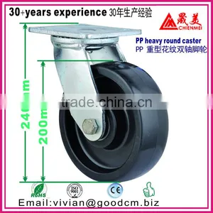 High Temperature 150mm Swivel Locking Cast Iron Industrial Caster Wheel thumbnail-6
