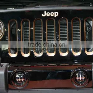 80W 7in Round 4WD Off-road Truck SUV Automotive Vehicles Sealed Dual Beam Led Headlight Lamp thumbnail-5