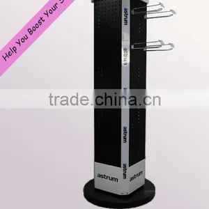 Floor Standing Removable 4 Sides Metal Rotating Peg Display Stand thumbnail-1