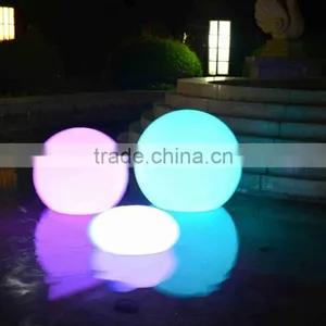 Water Floating Outdoor Multi LED Lighted Chrismas Sphere Lights With Remote Control thumbnail-3