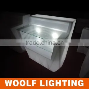 Indoor Rechargeable Colorful LED Illuminated Modern Bar Counter thumbnail-2