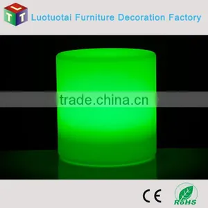 Manufacturer 40CM Round Stool PE Plastic Chair With Remote Control 16 Mix Changeable Colors thumbnail-2