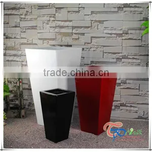 Garden Large Rectangle Christmas Fiberglass Flower Pot thumbnail-3