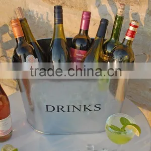 Beverage Oval Tub | Galvanized Beer Tub thumbnail-1