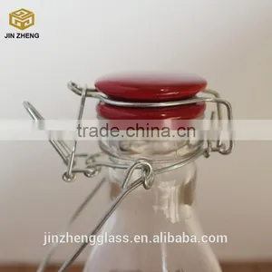 New 500ml Glass Bottle With Hinge China Lid thumbnail-2